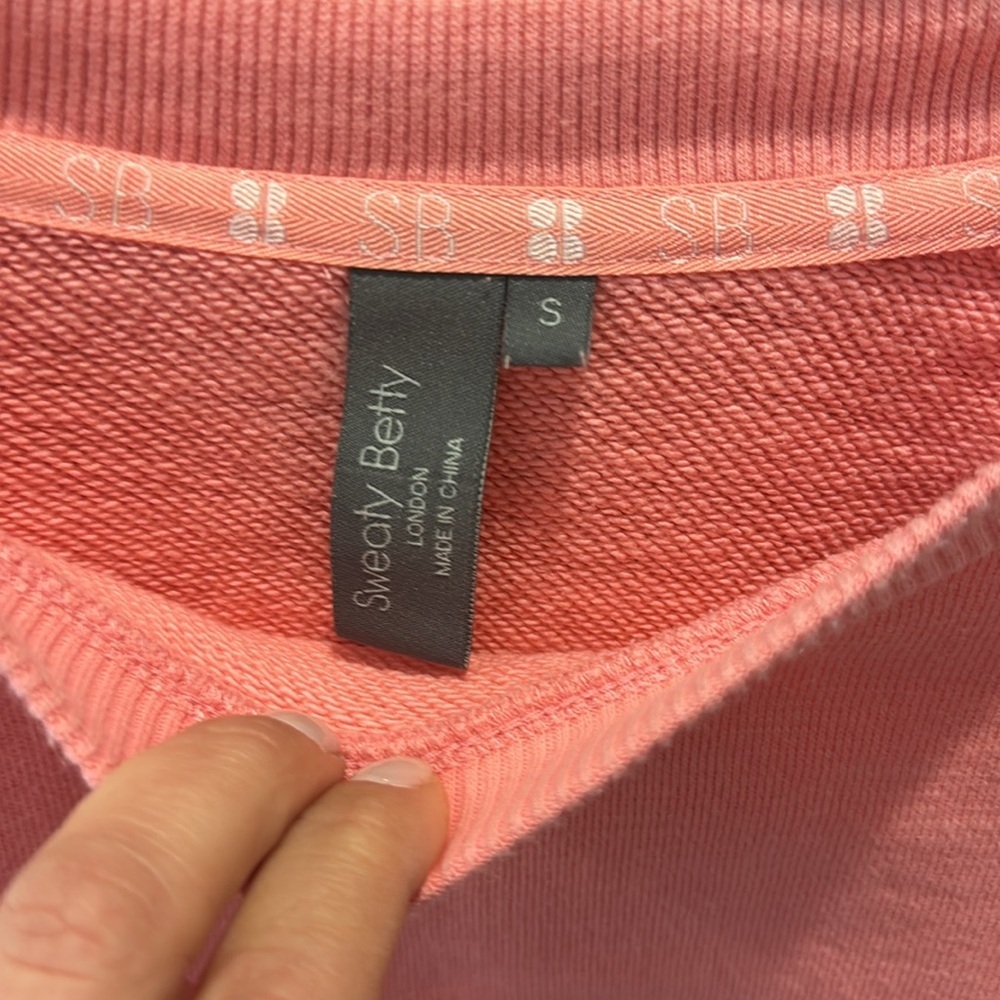 Sweaty Betty Pink Sweatshirt - Picture 4 of 5
